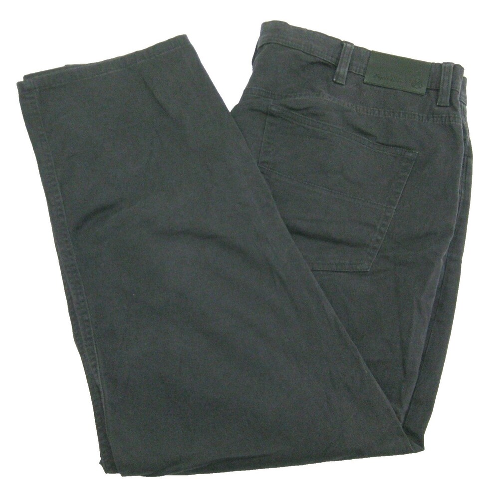 English Laundry Chino Pants Mens 40x30 Dark Gray Flat Front 5 Pockets Cotton